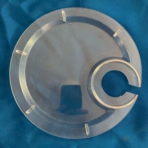 5 Transparent Plates with Cup Holder